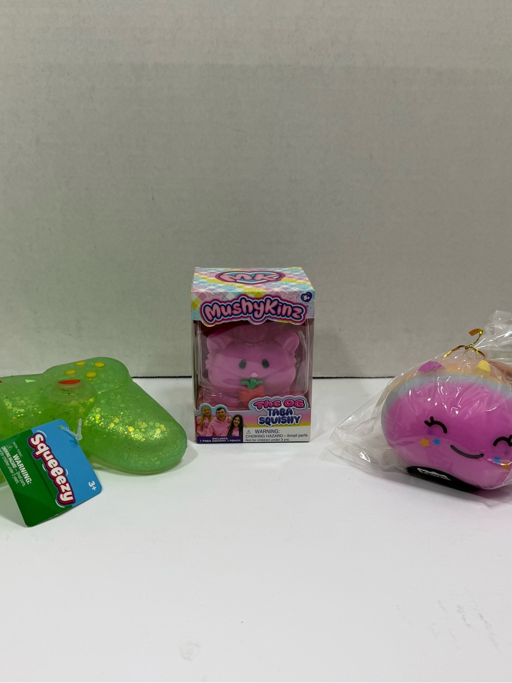MushyKinz Taba Squishy, Kawaii Bao, and Squeeezy Squishy Lot NWT